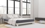 Mako-Feinjersey-Spannbetttuch, anthrazit 890